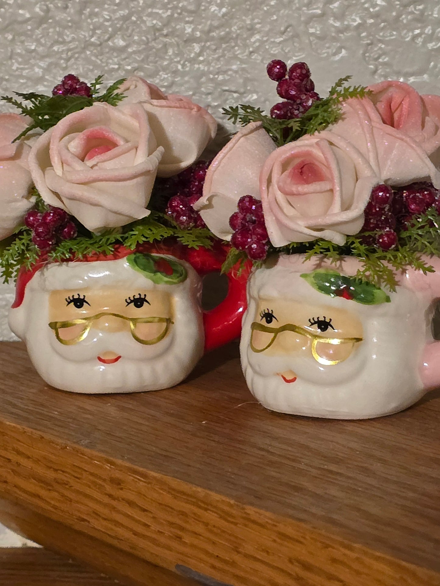 Santa Mug Ornaments (Pair)