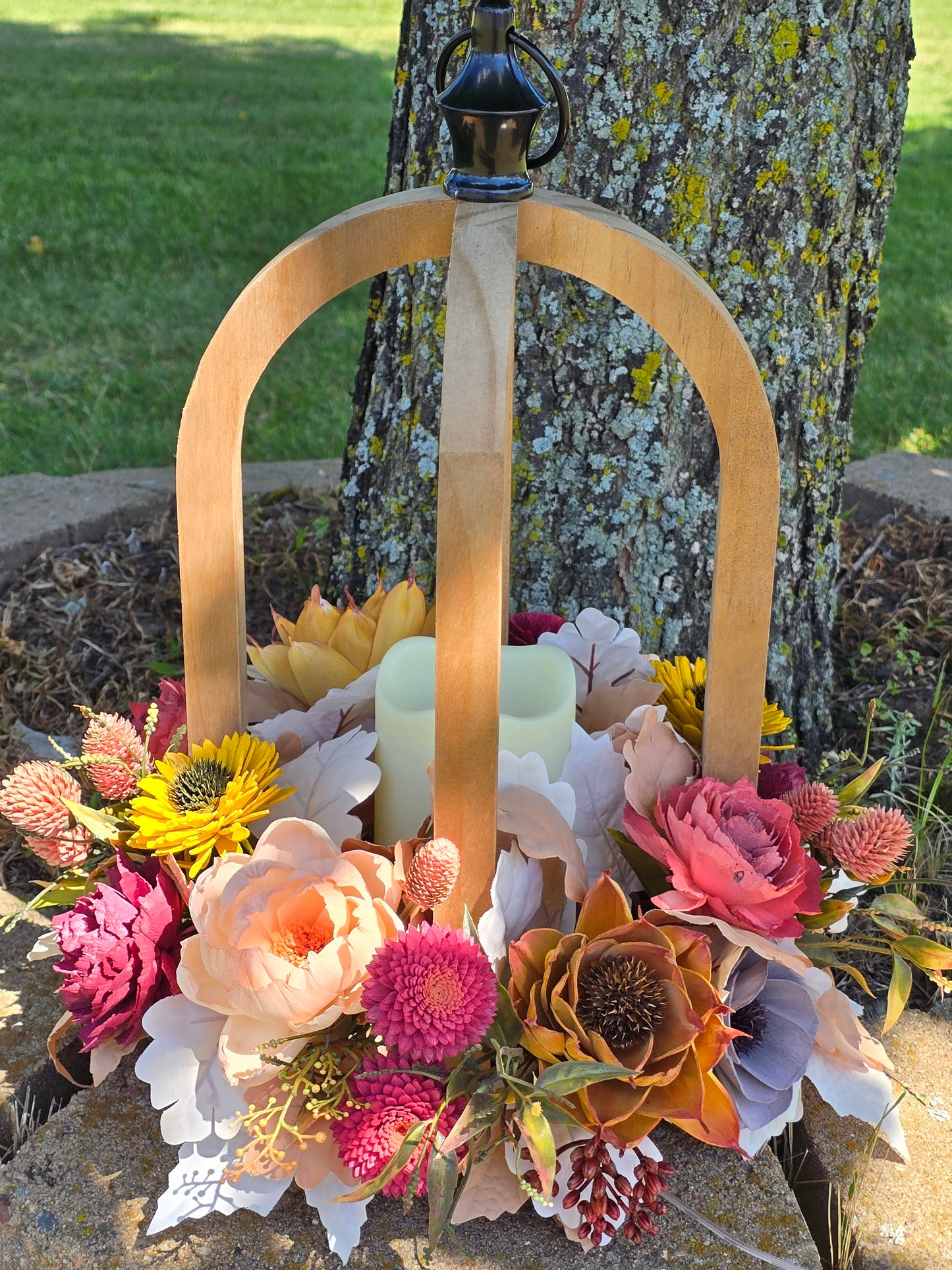 Rustic Wood LED Lantern