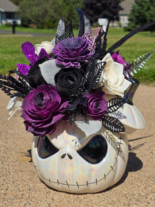 Jack Skellington with Roses and Mums