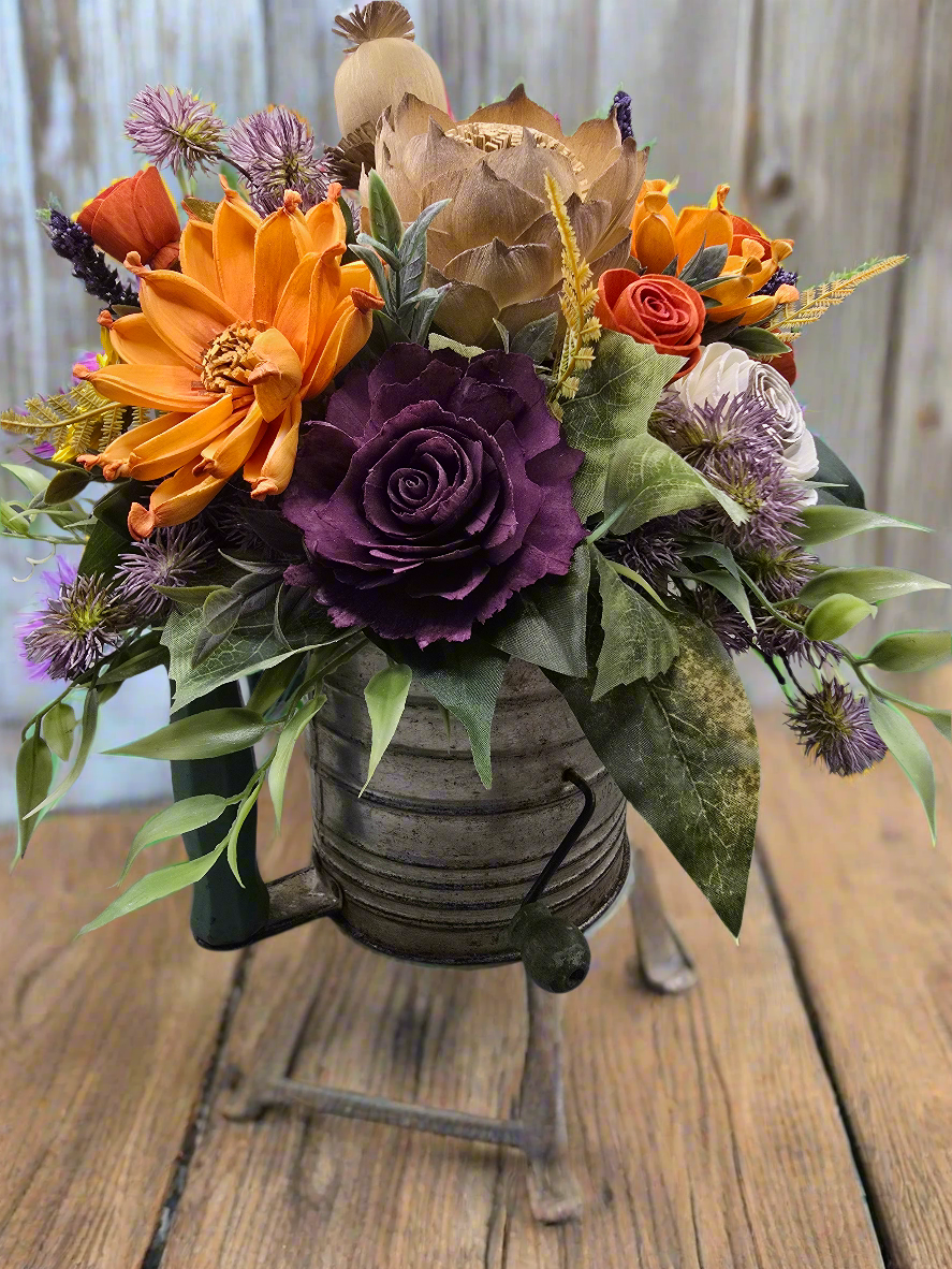 Flour Sifter Wildflower Bouquet